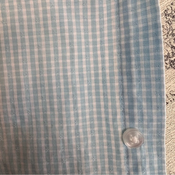 Calvin Klein Men’s button down XL Regular Fit Baby Blue gingham - Picture 14 of 16